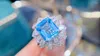 Cluster Rings Guild HN2023 Aquamarine Ring Fine Jewelry Pure 18K Gold Natural 3.22CT Blue Gemstones