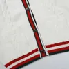 2023 Designer Luxury Sweater Women's V-ringen Stripe Fashion Long Sleeve High End Jacquard Cardigan Sticked Oversize tröja Coatbk