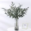 Dekorative Blumen langlebiger umweltfreundlicher Anti-Fade-DIY-Künstlicher Olivenzweige Inneneinrichtung falsche Pflanzenanordnung Dekoration