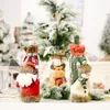 Decorazioni natalizie bottiglie di vino rosso sacchetti di buon natale per le vacanze festeggiate Babbo Natale regalo di Natale Q502