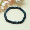 Strand Vintage Classic Natural Stone Jewelry Noble Simple Grey-Blue Sapphires Crystalls Charms 19 см.