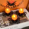 Andra evenemangsfestleveranser Halloween -dekorationer LED Candle Light Plastic Spider Pumpkin Lamp för Home Bar Haunted House Halloween Party Decor Horror Props 230821