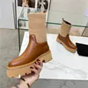 Lyxdesignstövlar 2023 Celinity Fashionable Women Business Work Decoration Anti Slip Knight Boots Martin Boots Casual Sock Boots 01-014