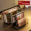 Scatole di archiviazione bidoni Clear Clear Compact Eyeshadow Palette Organizer 7 Grids Display Scatola vassoio Crenatura per trucco per trucco 230818 230818