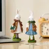Obiekty dekoracyjne Figurki Ozdoby Rabbit Ozdoby Kreatywne urocze modelowanie zwierząt Nowoczesne domowe biuro