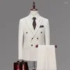 Męskie garnitury na zamówienie pana młodego sukienki ślubne Blazer Pants Business High-end Classic Spodni SA07-22999