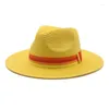 Basker hattar för kvinnor män brett randband band sun khaki svart vitt skydd casual panama strand hatt sombreros de mujer
