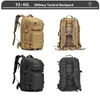 Backpacking Packar Militär taktisk ryggsäck 3 -dagars attack Pack Army Molle Bag 3845L Stor utomhusvattentät vandring camping Travel 600D Ruckssack 230821