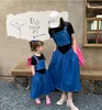 Clothing Sets 2023 Korea Style Girls 2 Pcs Set Denim T Shirt Skirt Summer Cotton Kids Suit 2-8 Years OO893