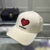 Designer Baseball Caps Homens e mulheres homens casuais chapéu de sol moda de amor Padrão de viagem ao ar livre Cungamento social