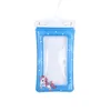 Universal Cartoon Waterproof Waterproof Cass to iPhone 15 14 13 Pro Max Samsung Huawei Xiaomi Telefon Transparent Clear Bag Pływanie zdjęcie z paskami