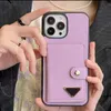 Fashion Designer Phone Cases For IPhone 14 Pro Max Plus 13 12 11 Classic Leather Mobile Shell Cover Letters Case With Card Holder Pocket