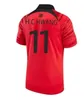 Nuovo 2024 2025 Korea Heungmin Kangin Heechan 24 25 Heechan Football Shirt Men Kit Kit Setting Away Unniformi Red Black Fan Player Versione