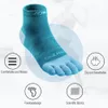 Sports Socks Aonijie 2 par tå Barefoo Socks Mini Crew Five Fingers Ultra Cycling Running Soccer Basketball Sports Yoga Men Women Marathon 230821