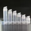 Transparent Clear Essence Pump Plastic Airless Bottles for Lotion Cream Shampoo Bath Empty Cosmetic Packaging 100pcs Atwbi