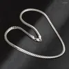 Chaînes TIEEFEGO S925 Sterling Silver 6mm Full Sideways Collier 8/18/20/24 Pouces Chaîne Pour Femme Hommes Mode Mariage Fiançailles Bijoux