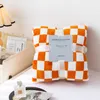 Cobertores espessados ​​xadrez de lã difusos de lã coberta Ultra Soft Reversível Cantendo de Microfibra de Gingham quente Gingham cobertores para sofá de cadeira de sofá 230818