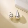 Stud Bottega Earring Trendy Italy Hollow Stainless Steel Hypoallergenic 18K Gold Plated Tear Drop Waterdrop Earrings For Women Girl 230821