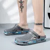 Slippers 2023 Men Sandals Garden Black Garden Dival Aqua Male Sandals Summer Slides Beach Shoes Slippers Sandalias Zapatos Hombre HKD230821