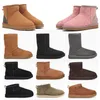 مصمم نساء تسمان النعال سيدة tazz boots suede الكستناء جوانب الفراء Ultra mini platfor