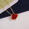 New Classic Fashion Pendant Necklaces for women Elegant 4/Four Leaf Clover locket Necklace Highly Quality vanclee Choker chains Designer Jewelry girls Gift as2f