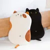 Cushion/Decorative Pillow Soft Animal Cartoon Cat Pillow Cushion Cute Elastic Stuffed Plush Cat Cushion Sleep Pillow Lovely Kid Plush Toy Birthyday Gift 230818