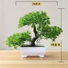 Fleurs décoratives plantes artificielles Mini bonsaï petit arbre simulé en pot verdure faux bureau Table ornement maison jardin décor