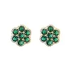 Premium Green Earrings 925 Silver Needle Elegant and Versatile Earrings Emerald Light Luxury Fashion Earrings