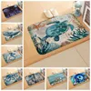 Tapis organisme marin tapis de bain dauphin étoile de mer tapis tapis antidérapant entrée conque baleine zone enfants chambre plage salle de bain décor