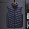 Hommes gilets hommes automne et hiver haute qualité gilet chauffant Zones vestes électriques graphène manteau chauffant USB veste rembourrée chauffante