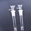 Toptan 10.4 cm Cam Downstem Difüzör 14mm dişi ila 18mm 19mm erkek eklem nargiller aşağı tütün ile gövdeler su bong boruları için kuru bitk kase