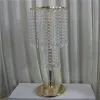 60 cm lång bröllopsblommor Stand Crystal Road Lead Wedding Peeps Pedestal Wedding Column Home Party Dinning Talble Decorzz