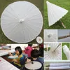 Party Decoration 10 Pieces 24 Inches Parasols Diameter 60cm Paper Paraply för bröllop DIY -målning