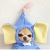 Hondenkleding kat Halloween kostuumkap met kap met kap, kleren po rekwisieten voor huisdieren olifanten trui