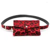 Riñoneras Moda Mujer PU Cuero Mini Bolso Fanny Belt Pack Para Llave Teléfono Monedero Pared