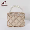 Sacs de soirée Panier en métal clouté de diamants Sacs à main et sacs à main de luxe Sac de créateur de luxe Chic Soirée de mariage Pochette Chaîne Sac à bandoulière HKD230821