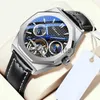 Autres appareils portables CHENXI Montre Mécanique Automatique Pour Hommes Tourbillon Montres Étanches Bracelet En Cuir De Luxe Hommes D'affaires Montre Livraison Gratuite x0821