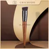 Makeup Brushes Chichodo Makeup Brush-Amber Series Carved Tube Syntetic Hair Liquid Foundation Brush-BB Cream Cosmetic Pen-Beauty-Cosmetic-F224 HKD230821