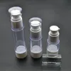 20pcs / lot 15ml AS Plastic Emulsion Cream Airless Petite bouteille rechargeable Vide Cosmetic Sample Packaging Containers SPB106 Bxmce