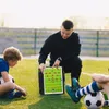 Bollar Foldbar Magnetic Football Training Board Soccer Coaching Urklipp för Match Train Football Tactic Folder Soccer Accessories 230820