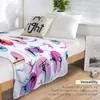 Filtar Gymnastik Print Throw Filt Plaid på SOFA Luxury St Winter Bed