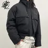 Heren Jackets High Street Dark Parkas Men Streetwear Harajuku Cotton Design Cargo Down Jackets Oversize Y2K Skull Coats Winter 230821