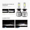 Other Lighting System Auxbeam 12 24V 72W 8000Lm 6500K Led Headlight Bbs Headlamp Car Light H7 H11 H1 H3 9005 9006 9012 5202 H27 Cob Dhx1V