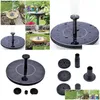 Équipements d'arrosage Fontaine Solaire Pompe À Eau Pour Jardin Piscine Étang Panneau Extérieur Pompes Kit Drop Delivery Accueil Patio Pelouse Fournitures Dhzpe