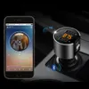 Bluetooth Car Kit Mp3 Player Hands FM Sändare Cigarettändare Dual USB Laddningsbatterispänningsdetektering U Disk Play Drop Del DHQG1