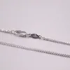 Chains Real Platinum 950 Necklace Women's Female 1.1mmW Wheat Chain 18inch Neckalce Jewelry