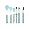 Makeup Brushes Xinyan Eyeshadow Makeup Brushes Set With Bag Pink Foundation Blending Eyeliner Eyelash Trähandtag Kosmetika Soft Beauty Tools HKD230821