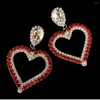 Boucles d'oreilles clou Stonefans flèche Piercing coeur cristal strass pour femmes Y2k mode 2023 cadeaux de Cupidon