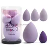 Makeup Brushes 5st Makeup Sponge Set Blender Makeup Tools Beauty Cosmetics Puff Face Blandning för flytande grädde och pulver Ny HKD230821