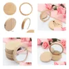 Miroirs Bois Petit Miroir Rond Portable Poche En Bois Mini Maquillage Party Favor Cadeau Logo Personnalisé Drop Delivery Maison Jardin Dhsub